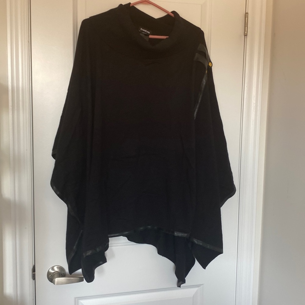 Bebe black pancho size m-L